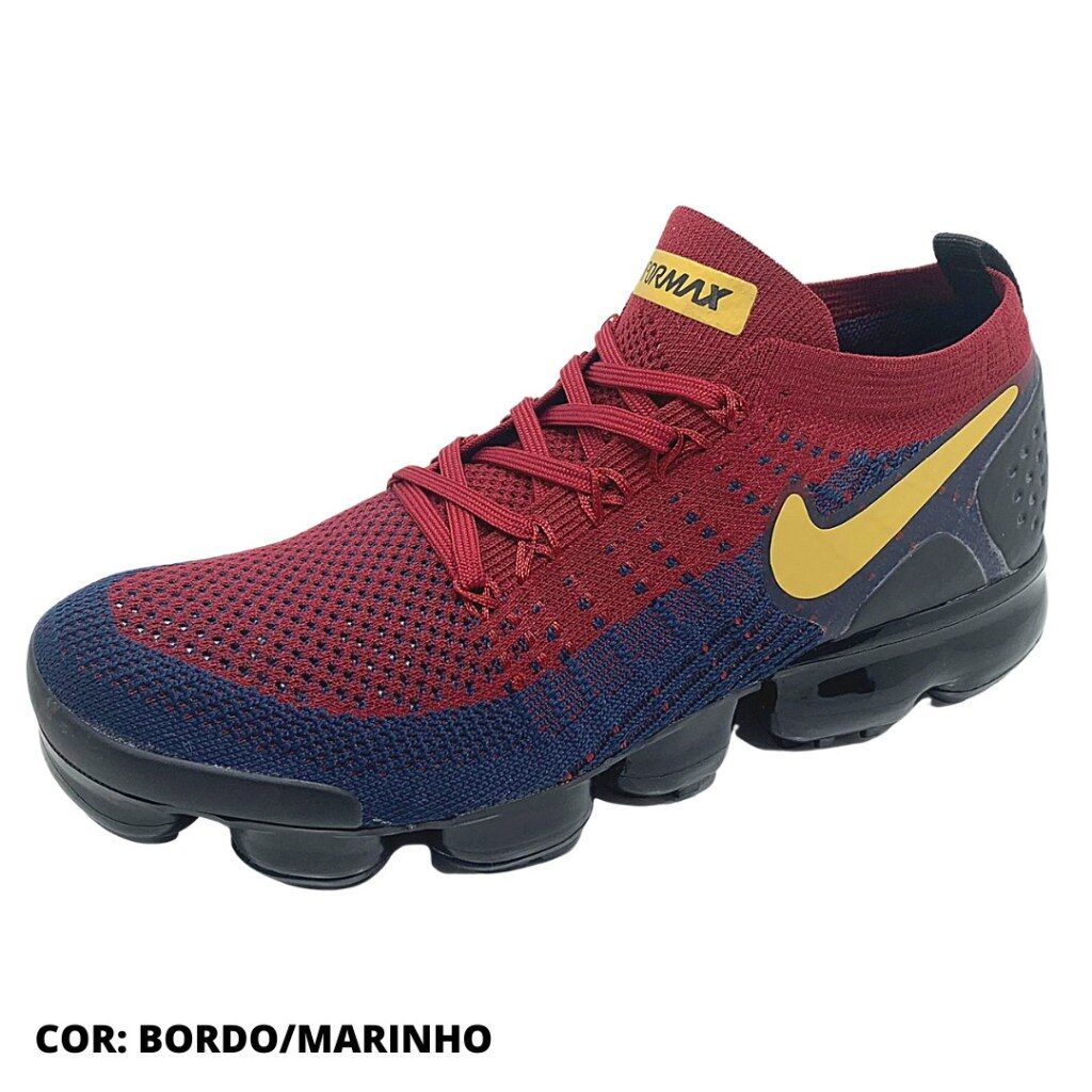 Vapormax vermelho best sale e azul