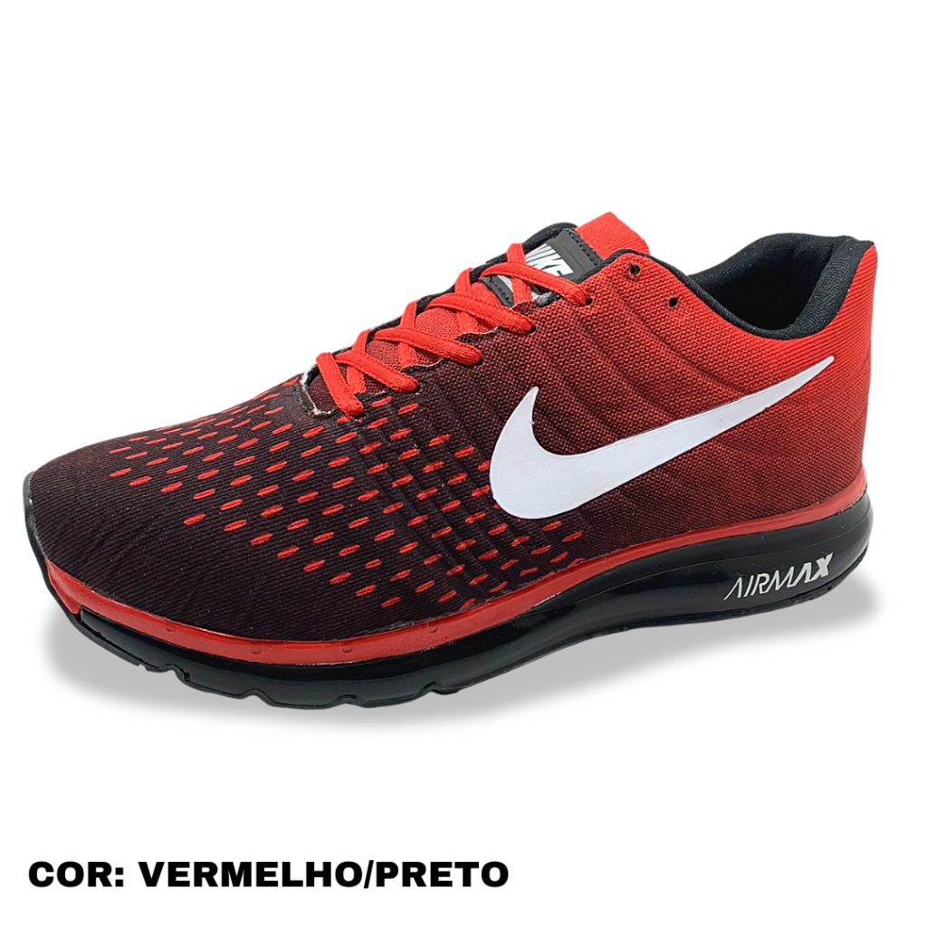 Air max 2017 outlet preto e vermelho