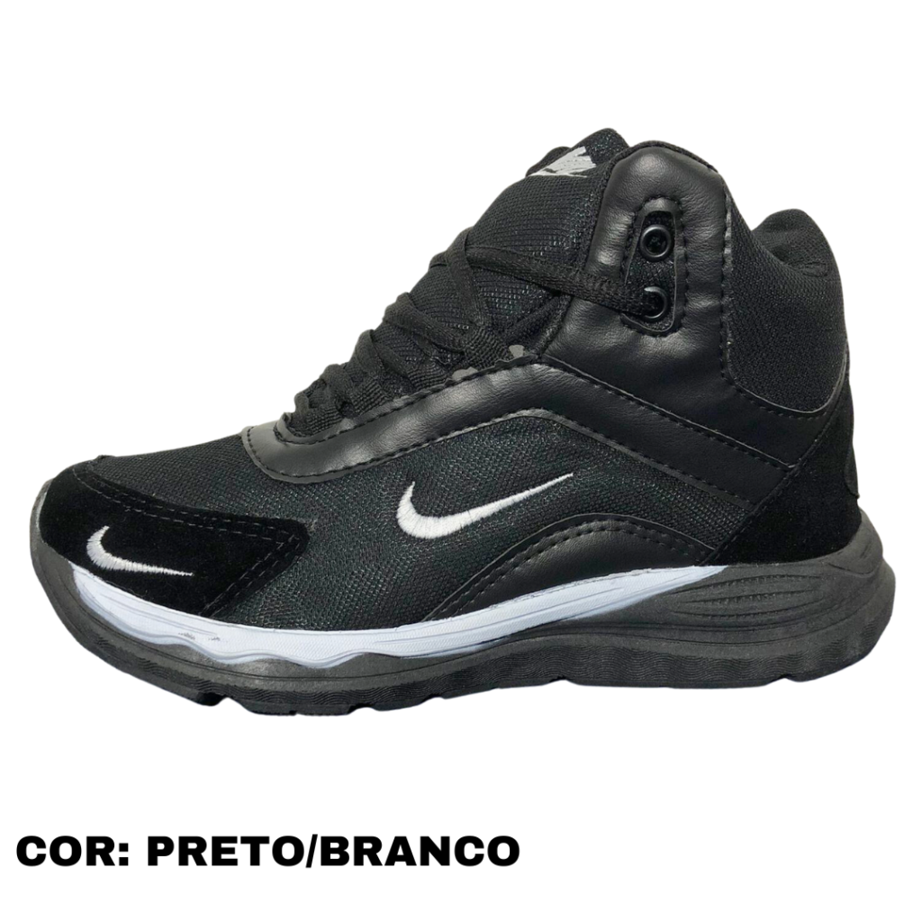 BOTINHA NIKE PRETO BRANCO