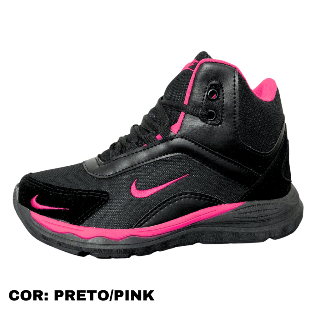 BOTINHA NIKE PRETO PINK