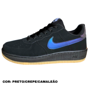 NIKE AIR FORCE VN PRETO CREPE CAMALEAO