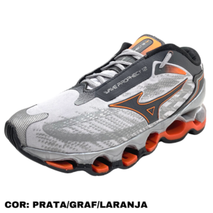 MIZUNO PROPHECY 12 PRATA GRAFITE LARANJA