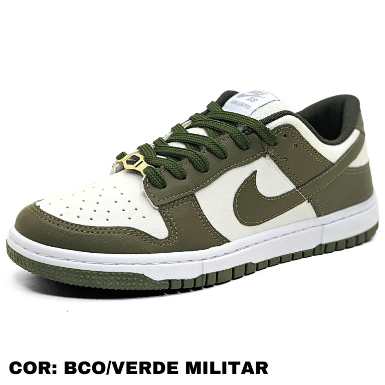 NIKE DUNK LOW PRO BRANCO VERDE MILITAR