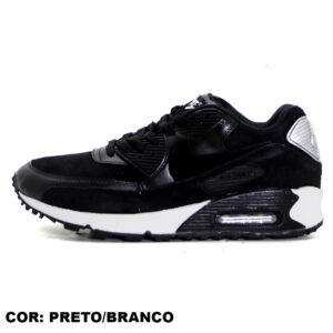 NIKE AIR MAX 90 PREMIUM PRETO BRANCO