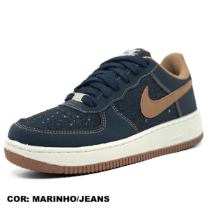 NIKE AIR FORCE 1 VN PREMIUM MARINHO JEANS