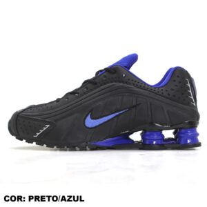 NIKE SHOX R4 PRETO AZUL